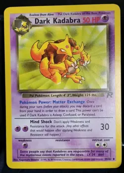 Pokemon TCG Dark Kadabra🥄 #39/82 Team Rocket English NM - Image 1