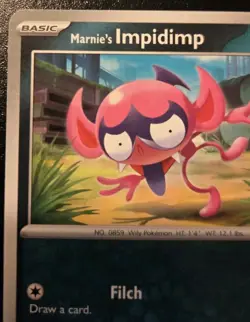 Marnie's Impidimp 134/182 Common Scarlet & Violet: Destined Rivals Pokemon TCG - Image 2