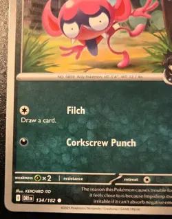 Marnie's Impidimp 134/182 Common Scarlet & Violet: Destined Rivals Pokemon TCG - Image 4