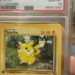 1999 Pokemon Pikachu #60, Jungle 1st Edition, PSA 10 Gem Mint - Image 3