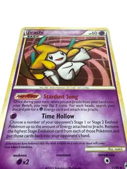 Pokemon TCG Jirachi 11/95 Holo Rare Call of Legends HGSS Near Mint NM - Image 5