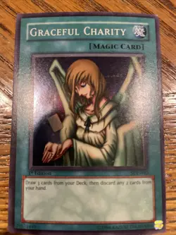 Yu-Gi-Oh - Graceful Charity - 1st Edition- Super Rare / Holo - SDP-040 LP YuGiOh - Image 3