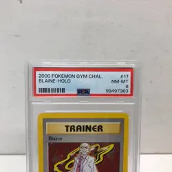 Blaine 17/132 PSA 8 Near Mint Pokemon Card 2000 Gym Challenge - Image 2
