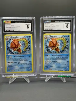 2016 Pokemon XY Black Star Promo Shiny M. Gyarados #XY109 Holo CGC 8 X2 - Image 1