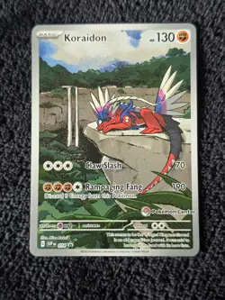 Pokemon Koraidon 014 Pokemon Center Stamp Promo & non stamped - Image 2