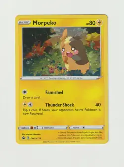 Morpeko Pokemon TCG Sword & Shield Promo Card SWSH116 Holo - Image 1