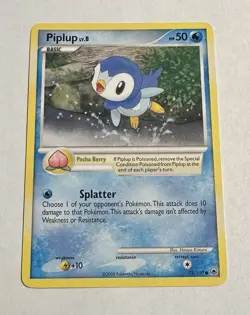 Piplup 72/100 Majestic Dawn Pokemon Card NM - Image 1