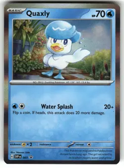 Quaxly - 003 SV: Scarlet & Violet Promo Cards NM Pokemon Card TCG - Image 1