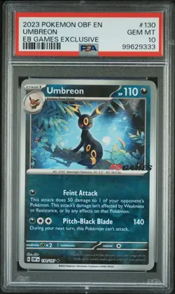 PSA 10 Umbreon 130/197 EBGames Exclusive Promo Pokemon Card EB GAMES - Image 1
