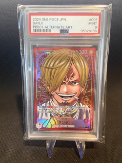 One Piece Card Sanji PRB01-001 L Alt Art Japanese PSA 9 MINT - UK seller - Image 1