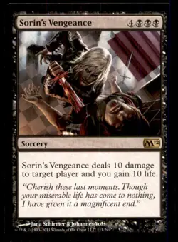Sorin's Vengeance LP Light Play Magic 2012 MTG [12058] - Image 1