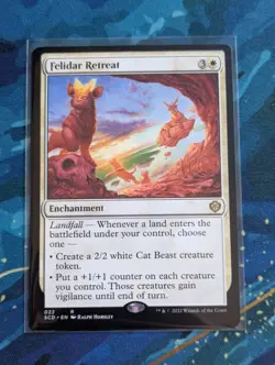 MTG Felidar Retreat - NM - Starter Commander - Image 1