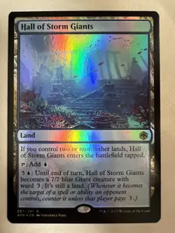 1x Hall of Storm Giants - Foil NM-Mint, Adventures in the Forgotten Realms MTG - Image 1