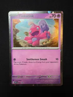 Tinkatink 025 Cosmo Holo LP-NM - Pokemon TCG SVP Scarlet&Violet Black Star Promo - Image 1