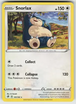 Snorlax Rare SWSH02: Rebel Clash 141/192 Pokemon - Image 1