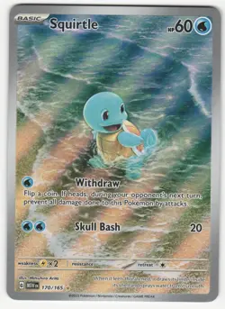 Squirtle IR Pokemon Scarlet & Violet - 151 - MEW EN 170/165 - Illustration Rare - Image 1