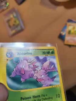 DAMAGED Pokemon TCG- Nidorino 55/147 Regular Aquapolis WOTC - Image 2