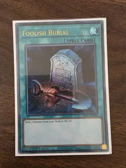Foolish Burial - RA02-EN049 - Ultra Rare 1st Edition - Image 1
