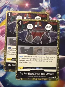 2x The Five Elders Are at Your Service!!! - OP13 / Mint Foil / English - Image 1