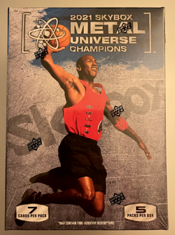 2021 UPPER DECK SKYBOX METAL UNIVERSE CHAMPIONS Retail BLASTER BOX Jordan AutoU - Image 1