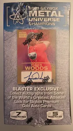 2021 UPPER DECK SKYBOX METAL UNIVERSE CHAMPIONS Retail BLASTER BOX Jordan AutoU - Image 3