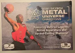 2021 UPPER DECK SKYBOX METAL UNIVERSE CHAMPIONS Retail BLASTER BOX Jordan AutoU - Image 4