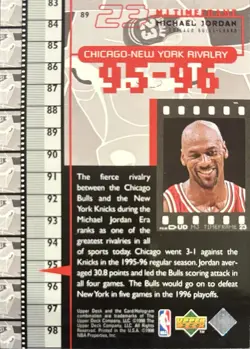 1998-99 Upper Deck Michael Jordan Living Legend - Michael Jordan #89 - Image 2