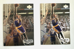 1998-99 Upper Deck Black Diamond Kobe Bryant #46 LA Lakers NBA 2 Card Lot - Image 1