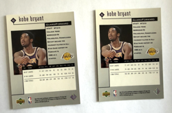 1998-99 Upper Deck Black Diamond Kobe Bryant #46 LA Lakers NBA 2 Card Lot - Image 2