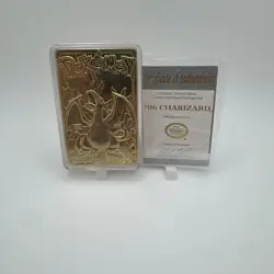 1999 Pokemon 23K Gold Plated Trading Card - #6 Charizard - Burger King Edition - Image 1