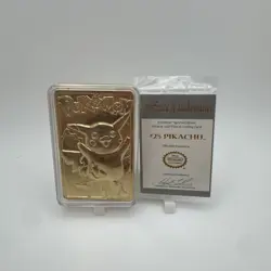 💥 1999 NINTENDO POKEMON PIKACHU 23K GOLD PLATED TRADING CARD 👀💥 - Image 1