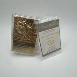 23K Gold Plated Poliwhirl Trading Card 1999 Burger King Pokemon EE040421 - Image 2