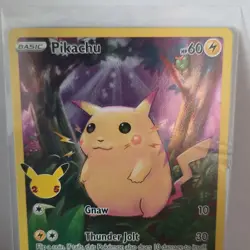 Pokemon Pikachu 005/025 Celebrations 25th Anniversary Holo Rare Basic Card HP60 - Image 1