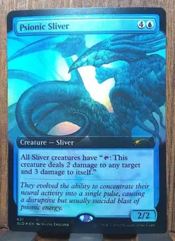 MTG Psionic Sliver (FOIL Extended Art) Secret Lair Drop Series - Image 1