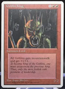 Goblin King 4th Edition Regular Rare MINT - Image 1