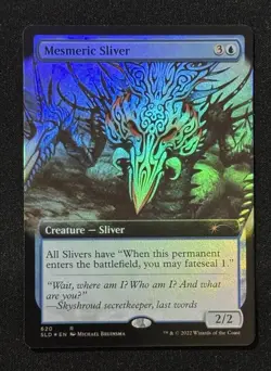 Mesmeric Sliver, Extended Foil, SLD, Magic: The Gathering (MTG) - Image 1