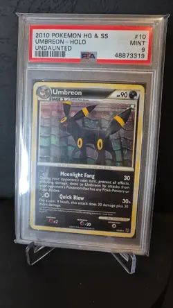 Pokemon Umbreon 2010 Undaunted #10 Holo PSA 9 MINT - Image 2