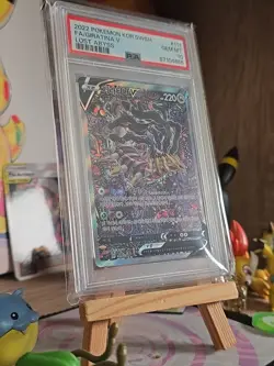 2022 Pokemon Giratina V Full Art Lost Abyss Kor Sword & Shield #111 PSA 10 186 - Image 2