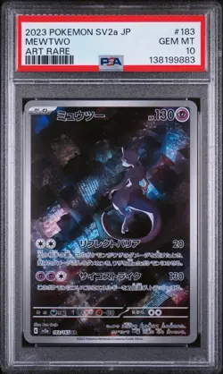 Pokemon Mewtwo 183/165 - PSA 10 - SV2a 151 - Japanese - Image 1