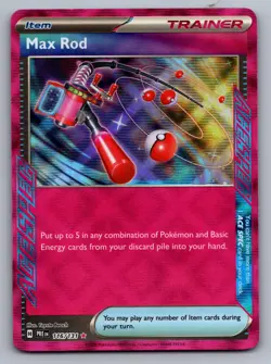 MAX ROD 116/131 ACE SPEC RARE PRISMATIC EVOLUTIONS POKEMON NM - Image 1
