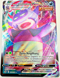 Pokemon Karte TCG Laschoking VMAX 100/198 Chilling Reign Holo Rare Deutsch NM - Image 1