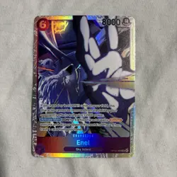 Bandai One Piece Card Game Enel OP15-060 Sky Island R Alt Art Foil - Image 1