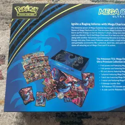 Open Pokemon TCG Mega Charizard X ex Ultra-Premium Collection UPC Accessories - Image 3