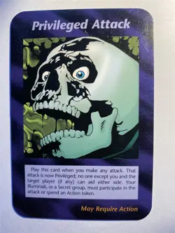 PRIVILEGED ATTACK - Illuminati New World Order Card Game CCG Unlimited - Image 1