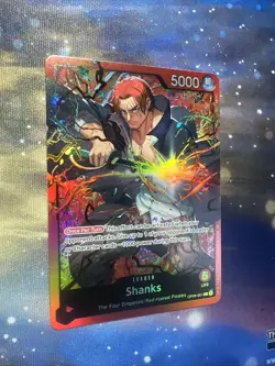 OP09-001 Shanks : Leader English One Piece TCG Card : ST23: Starter Deck - RED S - Image 2