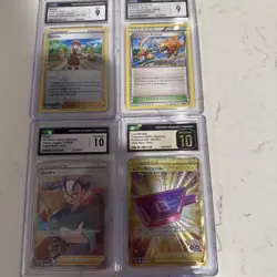 4 card Pokemon Slab Lot - Serena, Champions Festival, Lure, Choy - Image 1