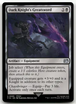 Dark Knight's Greatsword #95 (NM) Final Fantasy FIN Magic MTG - Image 1