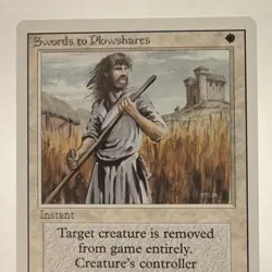 Magic: The Gathering Swords to Plowshares White Instant Regular Card - Image 2