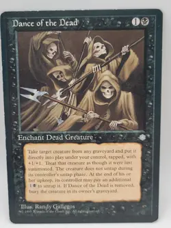 MTG Dance of the Dead Ice Age 1995 Vintage Rare Black Enchantment MP Old School - Image 1
