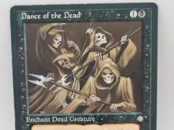 MTG Dance of the Dead Ice Age 1995 Vintage Rare Black Enchantment MP Old School - Image 2